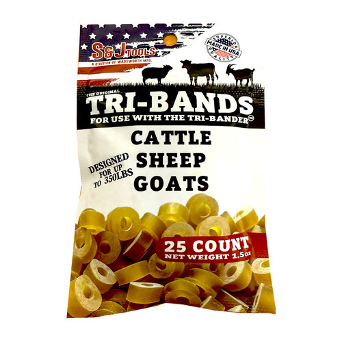 TRI BANDER CASTRATOR RINGS 25PK