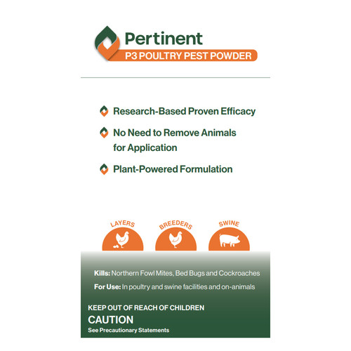 PERTINENT, P3 POULTRY PEST POWDER 1.5lb