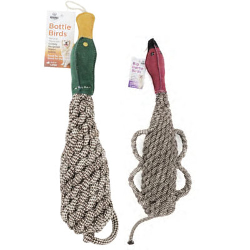 CRINKLE DUCK WITH SQUEAKER, EXTRA LARGE