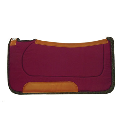 1" CONTOURED RANCH PAD 32X32 BURGUNDY