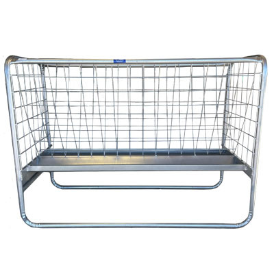 BUNK FEEDER, SHEEP & GOAT 5' DOUBLE TROUGH FEEDER WITH HAY RACK