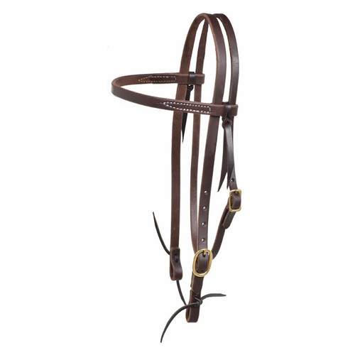 BROWBAND OILED HEADSTALL, SINGLE ADJUST, E613