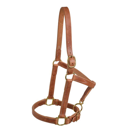 LEATHER HALTER 1", HORSE SIZE