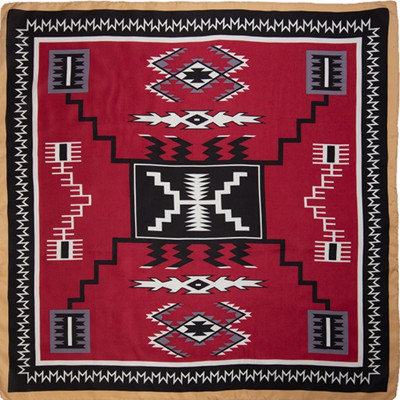 WILD RAG, 20" AZTEC MAROON/BLACK