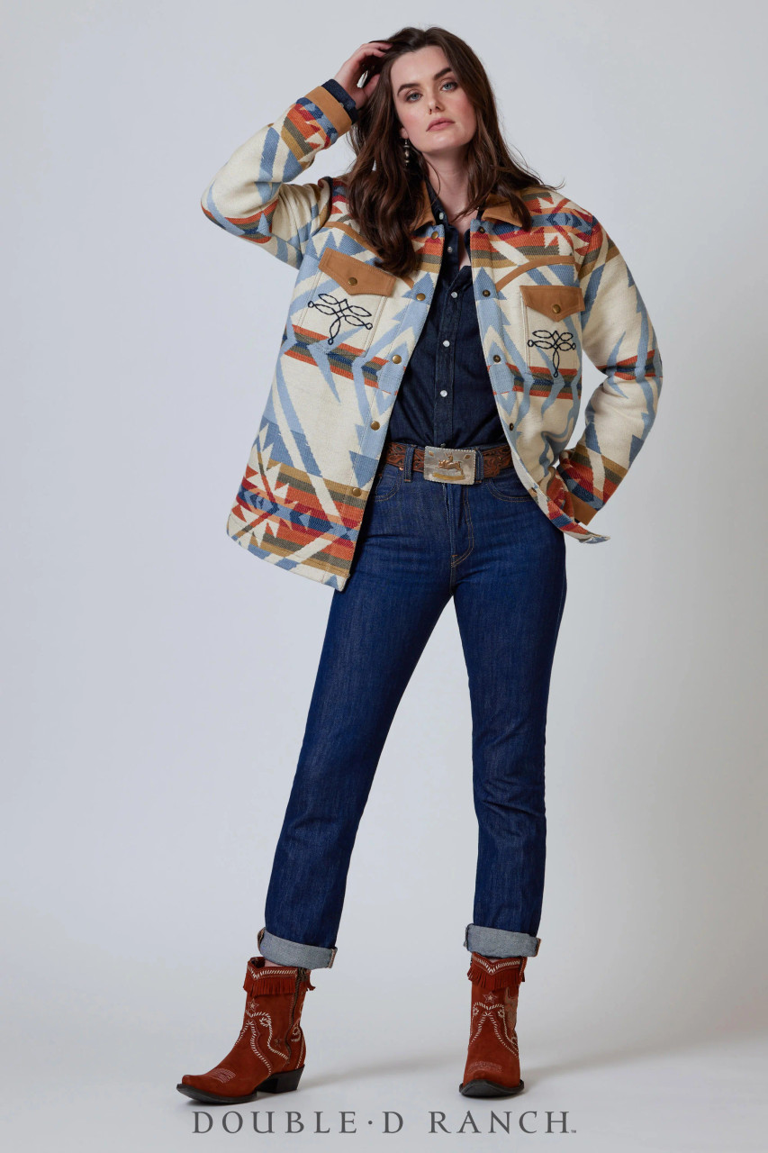 Double D Ranch Bronco Blanket Jacket - FREE SHIPPING