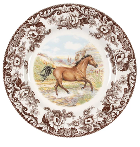 Spode Woodland Quarter Horse Dinner Plate. Horse Collection. Made with the finest materials the collection is perfect for modern day living with earthenware and porcelain items being dishwasher and microwave safe, oven and freezer proof. This Spode Woodland Horses 10.5" Dinner Plate features the Quarter horse. Shop affordable and best prices & deals for Spode Woodland Collection and Decor' at Pilot Point Feed Store! Find Trendy, Stylish and Popular Accessories in our unique Boutique! Spode Woodland Quarter Horse Dinner Plate. Horse Collection. Made with the finest materials the collection is perfect for modern day living with earthenware and porcelain items being dishwasher and microwave safe, oven and freezer proof. This Spode Woodland Horses 10.5" Dinner Plate features the Quarter horse. Shop affordable and best prices & deals for Spode Woodland Collection and Decor' at Pilot Point Feed Store! Find Trendy, Stylish and Popular Accessories in our unique Boutique!
