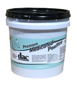 The smooth and soothing dac® Horse Premium Medicated Poultice is mild, effortless to apply, extremely easy to wash off, and will not burn or blister. A superior blend of mineral fortified kaolinitic clays, purified water, Glycerine, Methyl Salicylate, Salicylic Acid, Menthol and Sodium Borate. Shop Affordable, Best Price and Deals on all your DAC Products at Pilot Point Feed Store. We're your local DAC Dealer! The smooth and soothing dac® Horse Premium Medicated Poultice is mild, effortless to apply, extremely easy to wash off, and will not burn or blister. A superior blend of mineral fortified kaolinitic clays, purified water, Glycerine, Methyl Salicylate, Salicylic Acid, Menthol and Sodium Borate. Shop Affordable, Best Price and Deals on all your DAC Products at Pilot Point Feed Store. We're your local DAC Dealer!