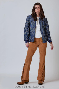 A STUDY IN STYLE.
Well, that’s the chicest cheat-sheet we’ve ever seen! This darling denim jacket is diagrammed with all the sketches and slang you might need for your first pop quiz at Cowpoke U. From boots to bandanas, it’s a collage of cowboy-isms on a lightweight cotton jacket complemented with contrast collar and cuffs.
color: denim
content: 100% cotton
embellishments: reversible
size: S.M.L
fit: relaxed
style number: C3212
collection: Cowpoke U A STUDY IN STYLE.
Well, that’s the chicest cheat-sheet we’ve ever seen! This darling denim jacket is diagrammed with all the sketches and slang you might need for your first pop quiz at Cowpoke U. From boots to bandanas, it’s a collage of cowboy-isms on a lightweight cotton jacket complemented with contrast collar and cuffs.
color: denim
content: 100% cotton
embellishments: reversible
size: S.M.L
fit: relaxed
style number: C3212
collection: Cowpoke U