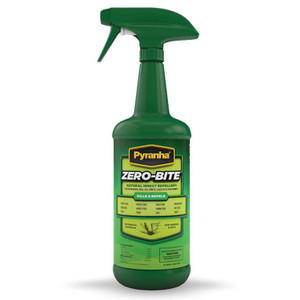Zero-Bite Insect Spray is a safe, non-toxic alternative to more traditional sprays and wipes. This unique formula provides bug fighting power derived from gernaiol, clove, and peppermint. The natural oils are suspended in more than 90% water, so it's neither oily nor greasy! Safe to use on dogs, cats and other small animals too! Zero-Bite Insect Spray is a safe, non-toxic alternative to more traditional sprays and wipes. This unique formula provides bug fighting power derived from gernaiol, clove, and peppermint. The natural oils are suspended in more than 90% water, so it's neither oily nor greasy! Safe to use on dogs, cats and other small animals too!