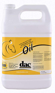 erfect for all classes of horses to add shine to their coat. Helps improve skin and coat and helps with weight gain.
dac Oil is a blend of vegetable oils that increase the caloric content of the feed or replace the calories supplied by carbohydrates.
Feeding fat may also decrease excitability in nervous horses. Vegetable fats are highly digestible too! erfect for all classes of horses to add shine to their coat. Helps improve skin and coat and helps with weight gain.
dac Oil is a blend of vegetable oils that increase the caloric content of the feed or replace the calories supplied by carbohydrates.
Feeding fat may also decrease excitability in nervous horses. Vegetable fats are highly digestible too!