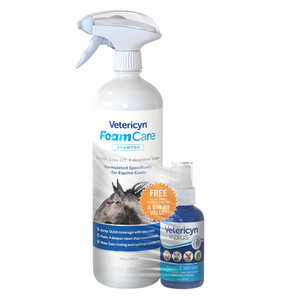 Protect your pets with Vetericyn Foamcare Equine Shampoo for optimal care of your animals. Learn more about Foamcare Equine Shampoo today.
Protect your pets with Vetericyn Foamcare Equine Shampoo for optimal care of your animals. Learn more about Foamcare Equine Shampoo today.