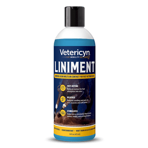 Your horse works hard, and he is sure to appreciate Vetericyn Liniment, which is formulated with fast-acting ingredients to refresh tired and worked muscles. It melts on contact and penetrates quickly to reduce swelling and pain of sore muscles and joints, helping to relieve stiffness and soreness caused by strenuous activity. Shop Best Deals and Prices for Horse Care and Liniments at Pilot Point Feed Store. You will find Affordable Pricing in our Animal Health Department. Your horse works hard, and he is sure to appreciate Vetericyn Liniment, which is formulated with fast-acting ingredients to refresh tired and worked muscles. It melts on contact and penetrates quickly to reduce swelling and pain of sore muscles and joints, helping to relieve stiffness and soreness caused by strenuous activity. Shop Best Deals and Prices for Horse Care and Liniments at Pilot Point Feed Store. You will find Affordable Pricing in our Animal Health Department.