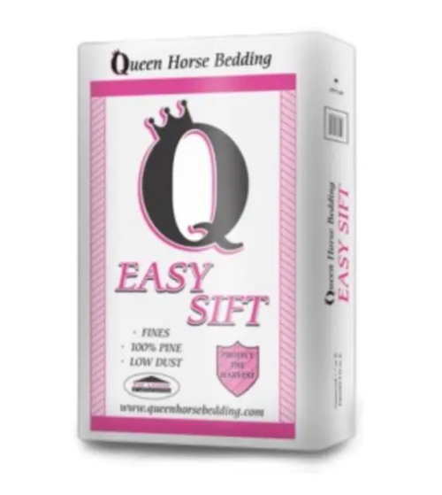 Queen easy sift is a small flake bedding that’s great for use in multiple settings for your equine and livestock needs. Small and super absorbent, the flakes clump at a higher rate than larger flake bedding, ensuring quality and efficiency for your money.   Shop Best Price and Affordable Barn and Show supplies and Bedding at Pilot Point Feed Store!  We care about your animals!