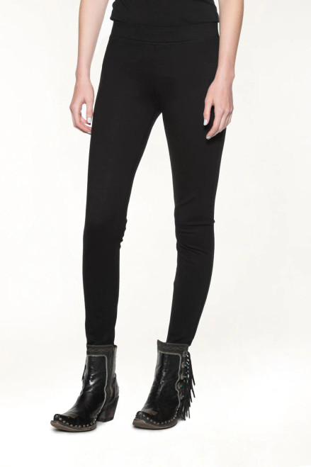 It’s like your yoga pants and your skinny jeans had a baby! Comfortable enough to wear around the house, and high-end enough that you can wear them outside of it. They are perfect for pairing with longer blouses (like the Grass Rope) or tunics (like the Big Bend Bedroll) and are the ideal cut for tucking into boots! There’s a reason they’re a fan-favorite, and we keep bringing them back year after year! Plus, they pack and travel really well! 

fit: slim
ponte slim fit legging
65% rayon, 30% acrylic, 5% spandex
P433
in stock