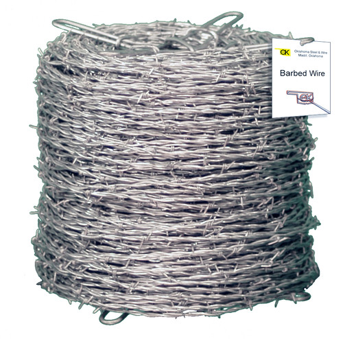 OK Brand Premium Barbed Wire, 12.5 Gauge, 2-Point, 1320 ft.
