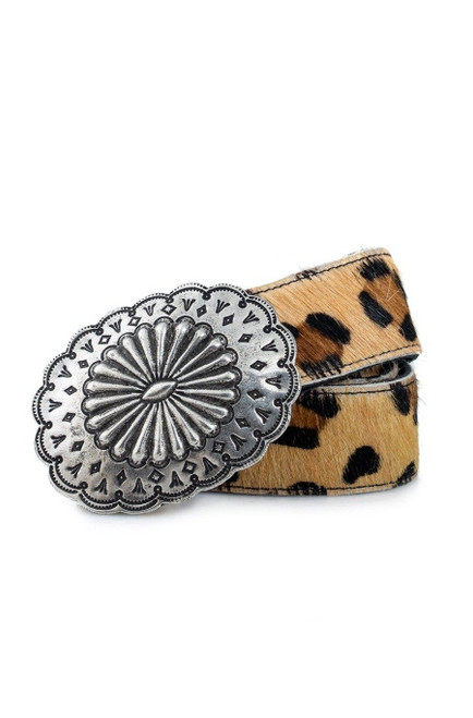 Animal print may be the new neutral, but it’s also still awesome as an accent piece. This fabulous belt is a hair-on leather strap of classic leopard print, fastened with a large metal concho buckle.  Shop Affordable, Best Price and Deals on Double D Ranchwear Fashion Clothing at Pilot Point Feed Store.  Trendy, Stylish and Popular clothing can be found in our Boutique!