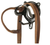 This plastic coated black metal Bridle Bracket is the perfect way to properly hold your bridles.  Has a hook that also holds reins independently. Great for your tack room, barn or trailer.   Shop Best Prices and Deals for Trailer and Barn Supplies at Pilot Point Feed Store!  We are your One-Stop-Shop!