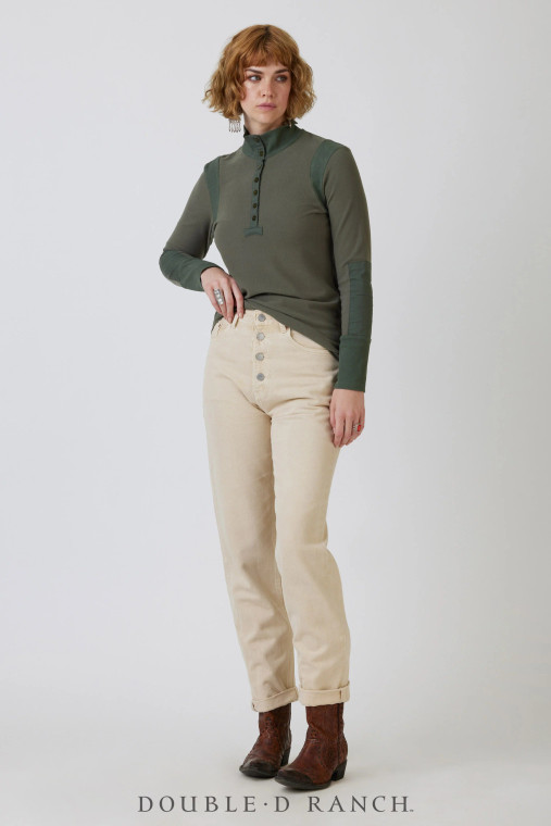 WE ARE HERE FOR A HENLEY!
These chic solid staples are the ultimate wardrobe builders. We designed it based on whatwe want in a closet classic that we can wear and pair a million ways, so we made it simple enough to style it however strikes your fancy – over, under, and/or loaded up with layers of jewelry!
color: buckaroo brown, fiddle fig, new saddle, patina, black
content: 68% rayon, 26% polyester, 6% spandex
embellishments: 
size: S, M
fit: slim
style number: T3861
collection: Untamed
delivery: in stock