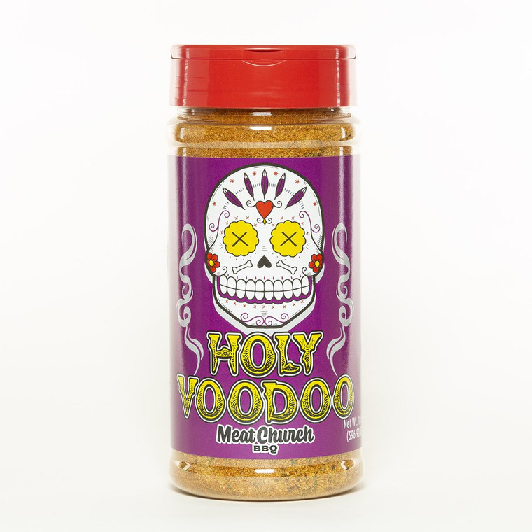 Holy Voodoo is great on poultry, ribs, vegetables and more. It is fantastic on both fried and smoked turkeys. Meat Church Ambassadors have already been winning ribs and chicken in competition with this seasoning as well. 

This savory rub has a Cajun influence and a Texas jalapeño kick! Great for poultry, pork, vegetables and more!