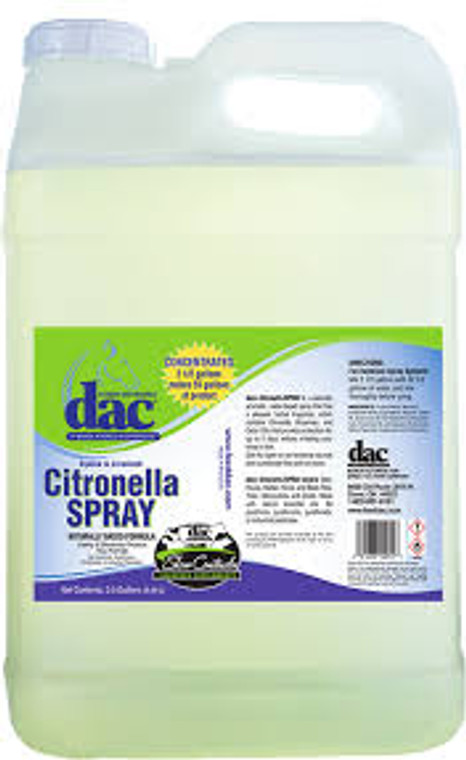 Our Citronella SPRAY is a naturally aromatic, water-based spray that has a pleasant herbal fragrance, which contains Citronella, Rosemary, and Cedar Oils that provide protection for up to 2 days without irritating your horse’s skin. DAC Citronella SPRAY protects up to two days. Safe for open or pre-existing wounds, and is pesticide-free and non-toxic.

DAC® Citronella SPRAY covers Deer, House, Stable, Horse and Black Flies, Ticks, Mosquitoes and Gnats.  Made with natural essential oils no pyrethrins, pyrethrums, pyrethroids or industrial pesticides.  
Shop affordable and best price Animal Health Fly Protection and DAC Products at Pilot Point Feed Store!