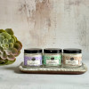 Three different scents of Fair Trade Whipped Shea Butter