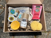 An assortment of colorful eco-friendly bath and beauty products in a box