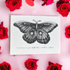 "I'm Drawn to you like a Moth" Butterfly Recycled Card (outside)