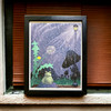 "Rainy Days" Frog & Dandelion Recycled Art Print