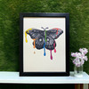 "Melting" Polyphemus Moth Recycled Art Print