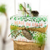 Peace on Earth recycled and compostable wrapping paper