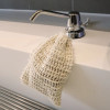 One All-Natural Sisal Fiber Soap Saver Bag with soap in i