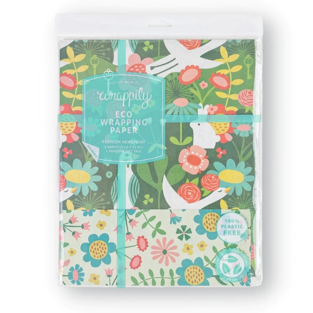 Natural Collection Recycled Wrapping Paper & Tags - Eco & Beyond