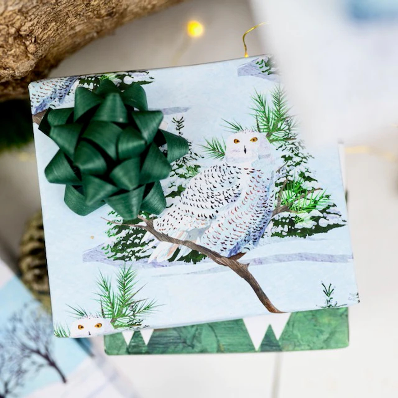 The Most Wonderful Time White Christmas Recyclable Wrapping Paper 