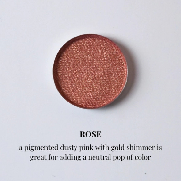 Zero-Waste Pressed Mineral Eyeshadow in Rose