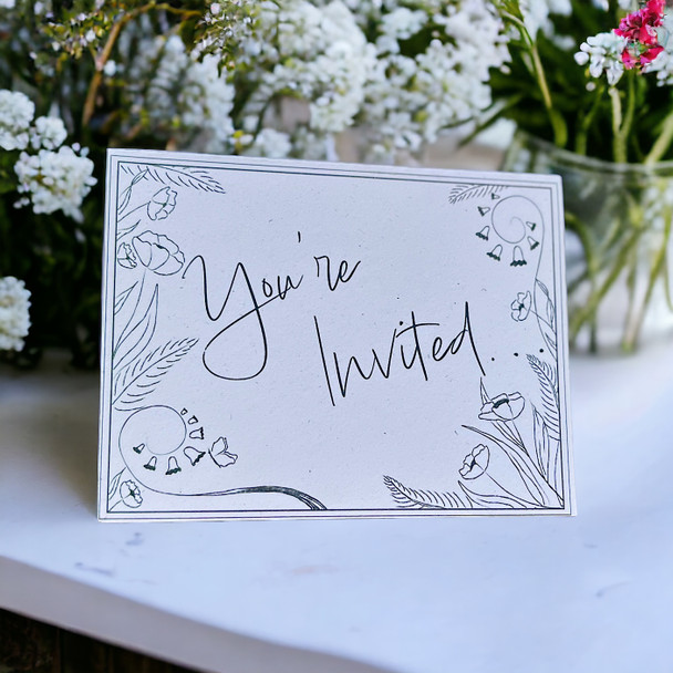 Customized Recycled Invitation (outside)
