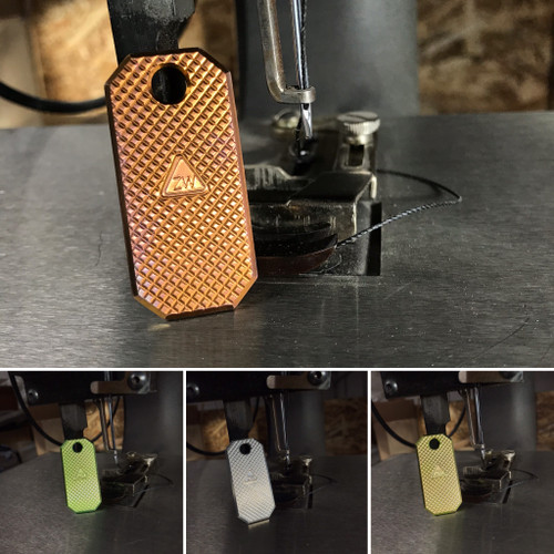 Titanium Frag Pattern Tag