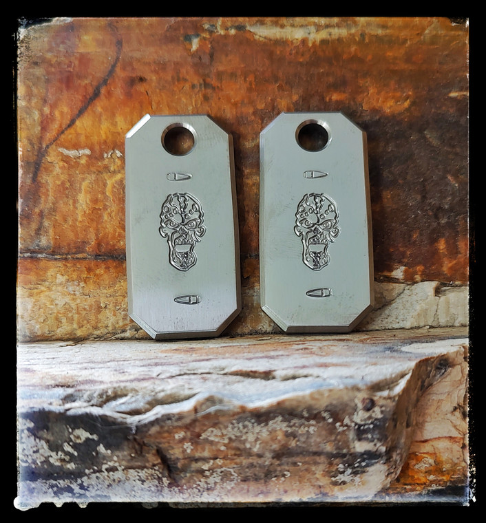 Titanium zombie dogtag