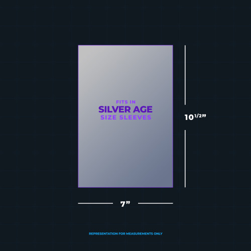 Backer Boards - Silver Age Size - 24PT - Measurements