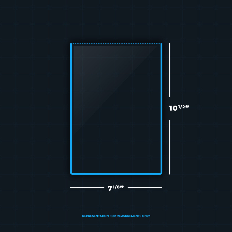 Comic Toploader- Current Size - Measurements