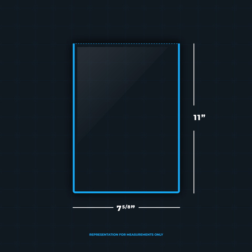 Comic Toploader- Silver Age Size - Measurements