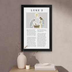 Scripture Christmas Book Art - Luke 2