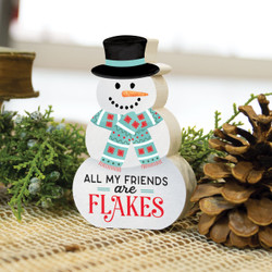 Small Christmas Shape Sign - All My Friends