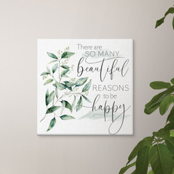 Blessings Collection Canvas - There Are So Many Reasons To Be Happy