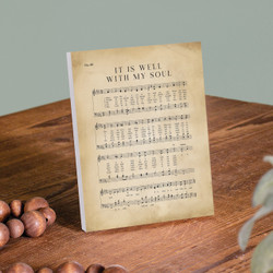 Hymns Of Our Heritage Collection Easel Block - It Is Well With My Soul