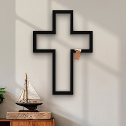 The Open Cross Collection - Black Open Cross - 34"H