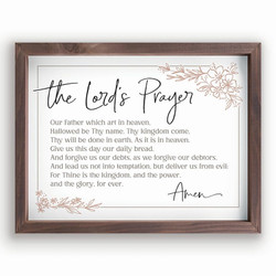 Framed Art - The Lord's Prayer