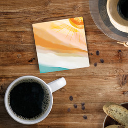 Ceramic Coasters - Sun Abstract