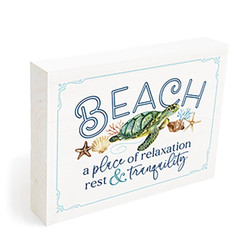 Coastal Collection Word Block - Beach