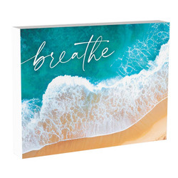 Coastal Collection Word Block - Breathe