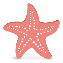 Coastal Collection Shapes - Pink Starfish